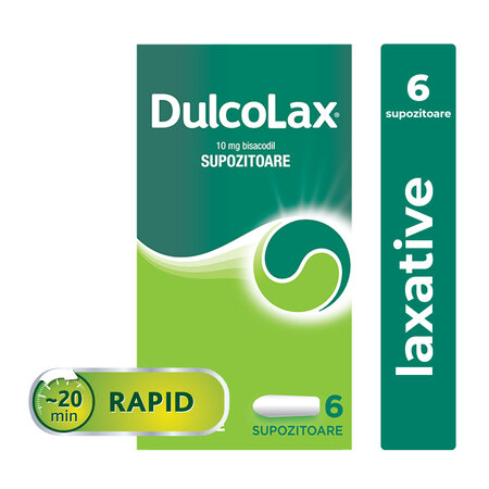 Dulcolax, 10 mg, 6 supozitoare, Sanofi 611895