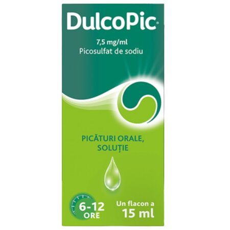 Dulcopic, 7,5 mg/ml picături orale soluţie, 15 ml, Sanofi