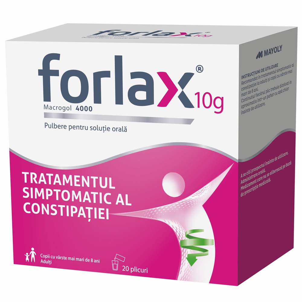 Forlax, 10 g pulbere pentru soluţie orală, 20 plicuri, Beaufour Ipsen
