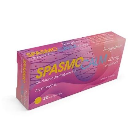 Spasmocalm, 40 mg, 20 comprimate, Magistra C&C