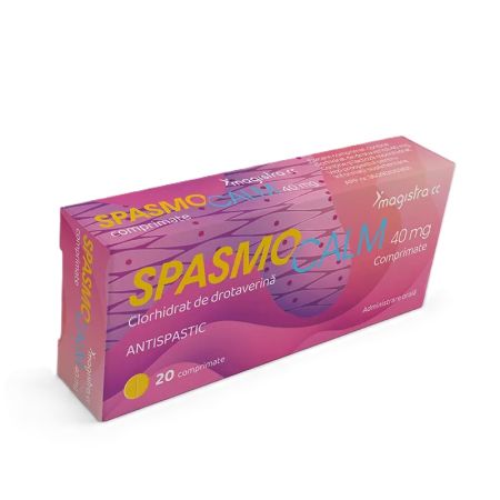 Spasmocalm, 40 mg, 20 comprimate, Magistra, Magistra