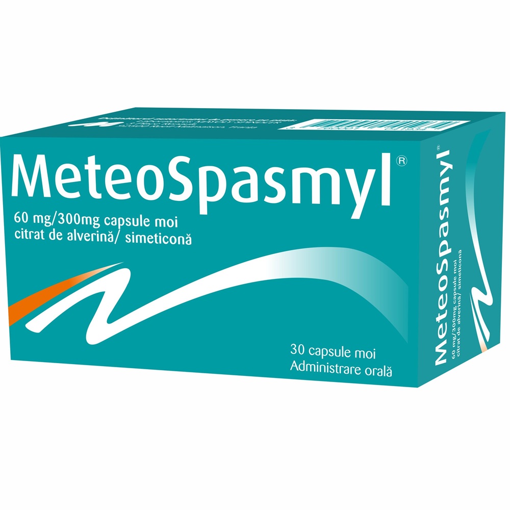 Meteospasmyl, 60 mg/300mg, 30 capsule moi, Laboratoires Mayoly Spindler