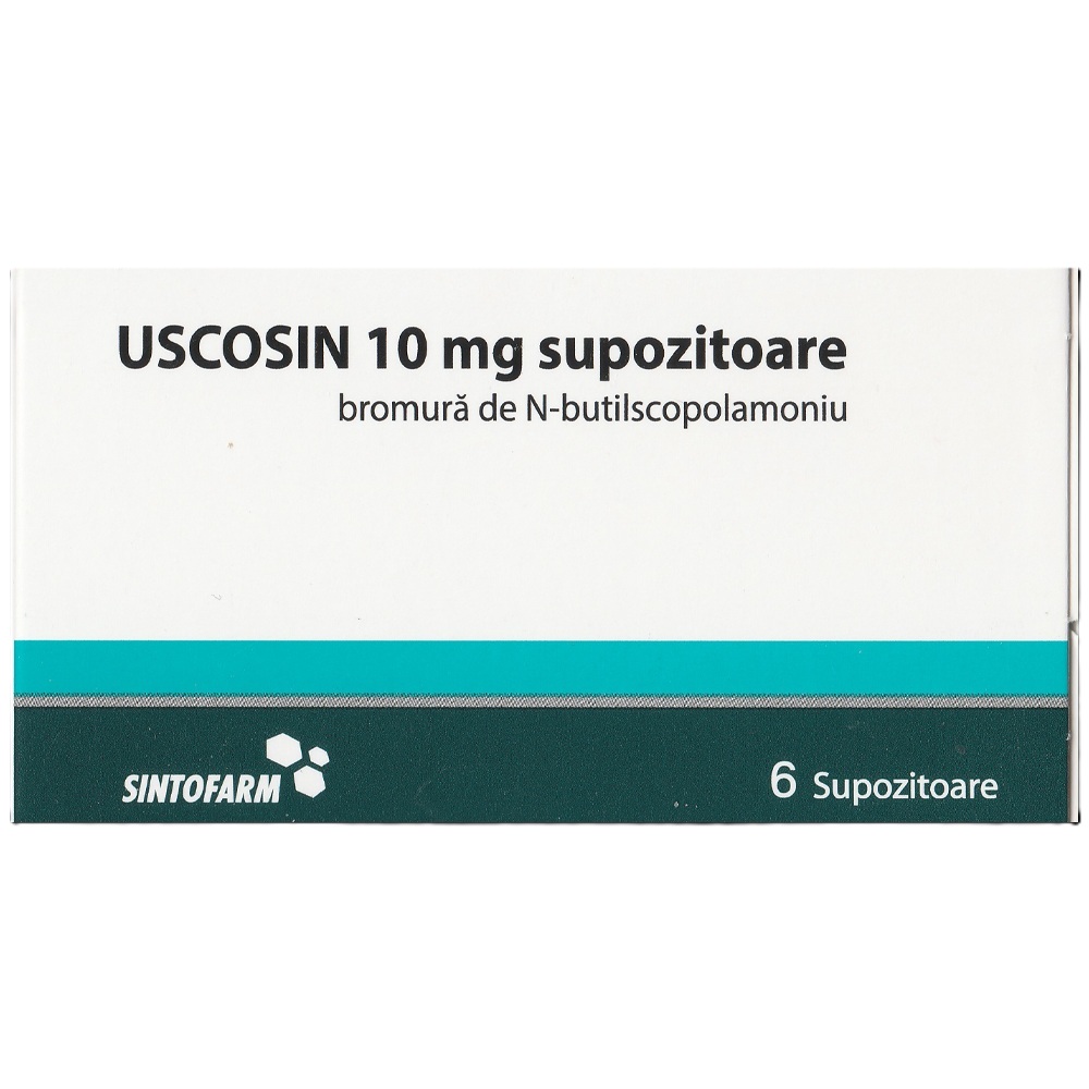 Uscosin, 6 supozitoare, Sintofarm