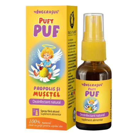 PufyPUF propolis si musetel spray, 20 ml, Dacia Plant