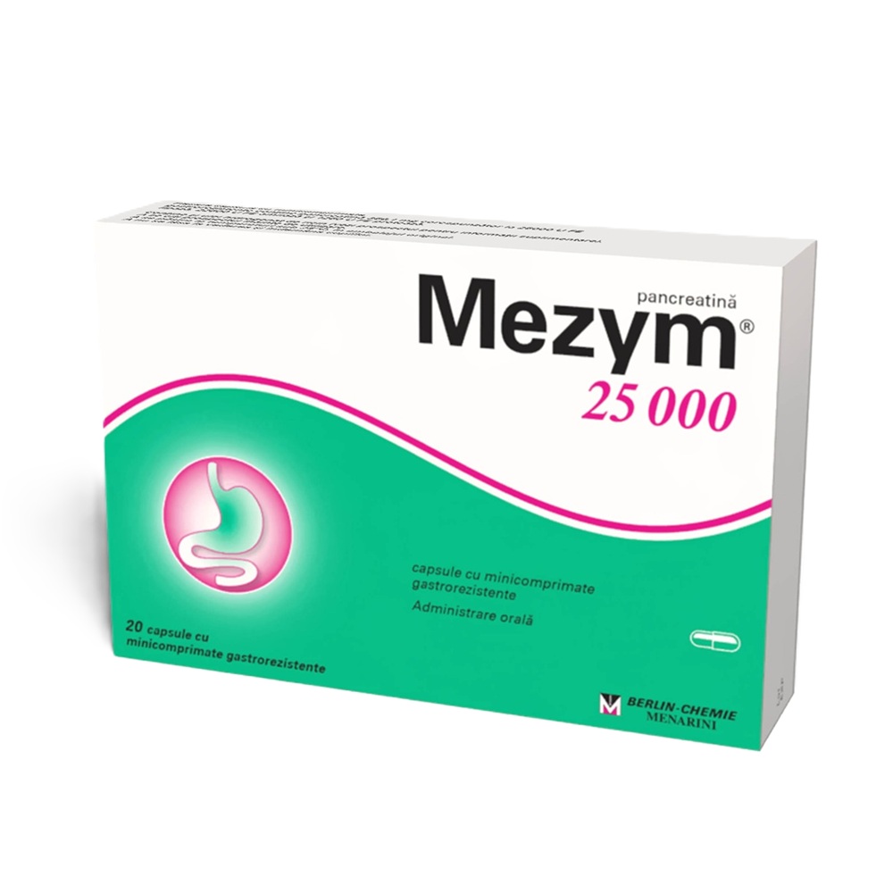 Mezym 25000, 20 capsule, Berlin-Chemie Ag