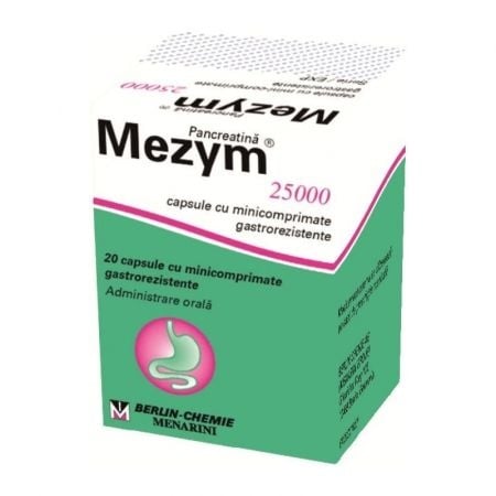 Mezym 25000, 20 capsule, Berlin-Chemie Ag