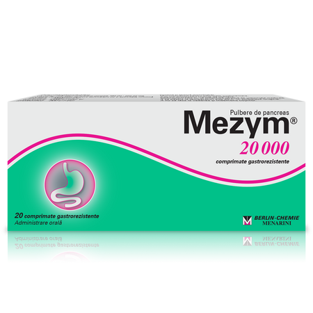 Mezym 20000, 20 comprimate, Berlin-Chemie Ag