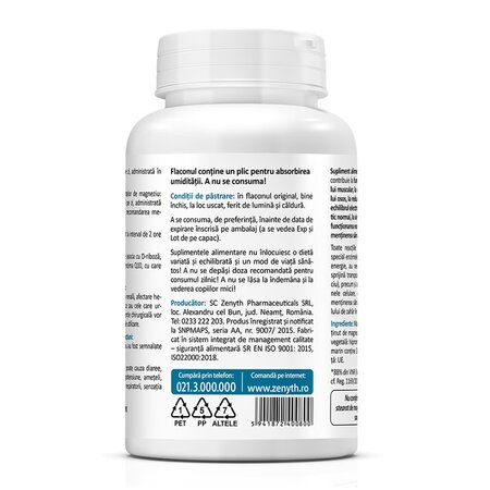 Pachet Magneziu Marin, 60 capsule + 60 capsule, Zenyth 619475