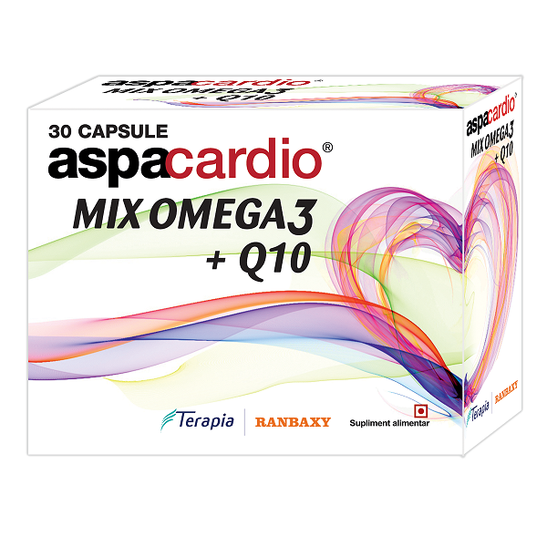 Aspacardio Mix Omega3 + Q10, 30 capsule, Terapia