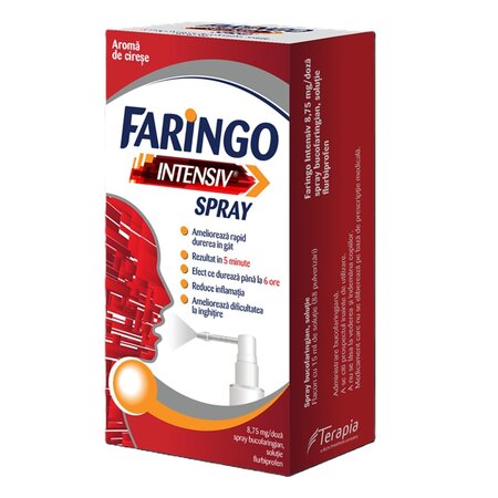 Faringo intensiv spray, 8,75 mg/doză, 15 ml, Terapia 738898