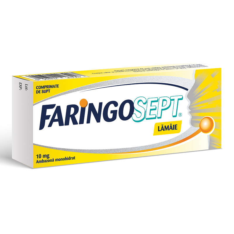 Faringosept Lamaie, 10 mg, 10 comprimate de supt, Terapia