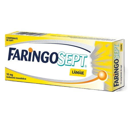 Faringosept Lamaie, 10 mg, 10 comprimate de supt, Terapia