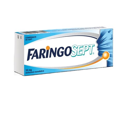 Faringosept, 10 mg, 10 comprimate de supt, Terapia