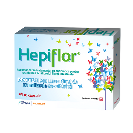 Hepiflor pentru adulti, 10 capsule, Terapia