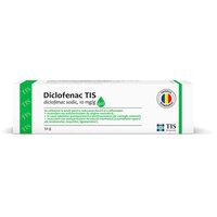 Diclofenac Tis gel cu ardei, 10 mg/g, 50 g, Tis Farmaceutic