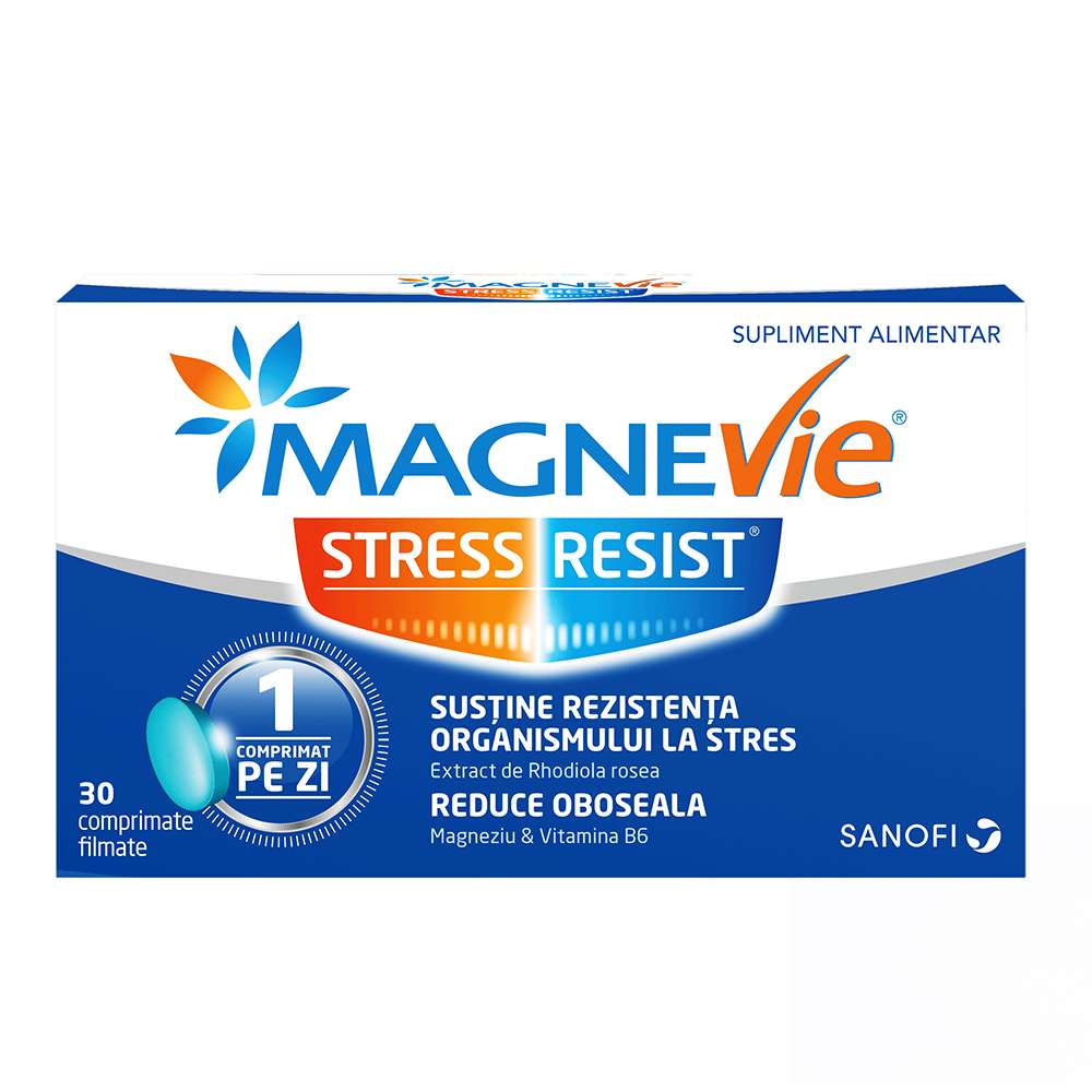 Magnevie Stress Resist, 30 comprimate filmate, Sanofi