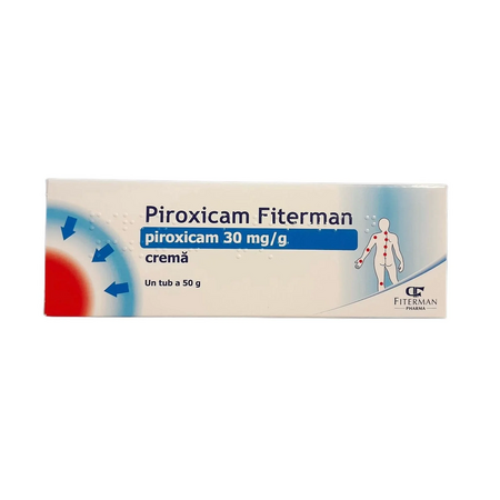 Piroxicam crema, 30 mg/g, 35 g, Fiterman