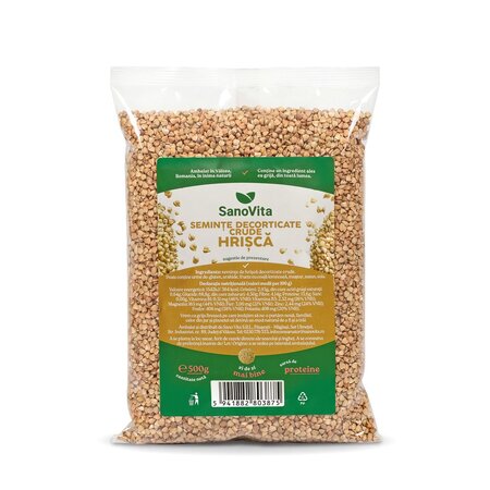 Hrisca decorticata cruda, 500 g, Sanovita
