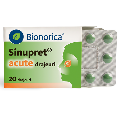 Sinupret acute, 20 drajeuri, Bionorica 748598