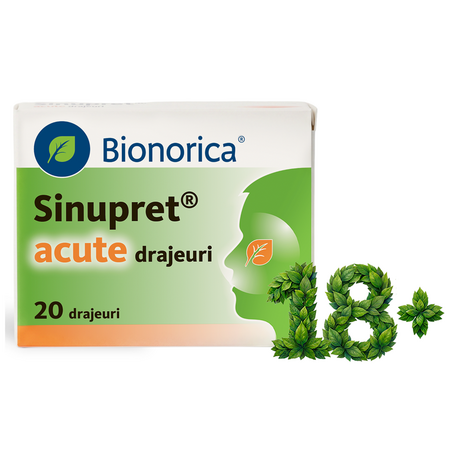 Sinupret acute, 20 drajeuri, Bionorica 748600