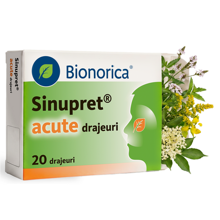 Sinupret acute, 20 drajeuri, Bionorica 748601