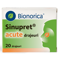 Sinupret acute, 20 drajeuri, Bionorica
