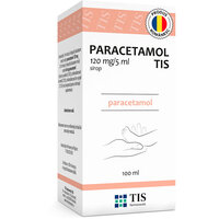 Paracetamol Tis pentru copii, 120 mg/5 ml, 100 ml, Tis Farmaceutic