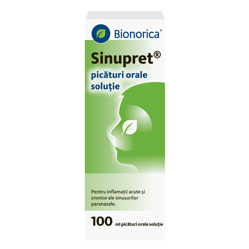 Sinupret picaturi orale solutie, 100 ml, Bionorica