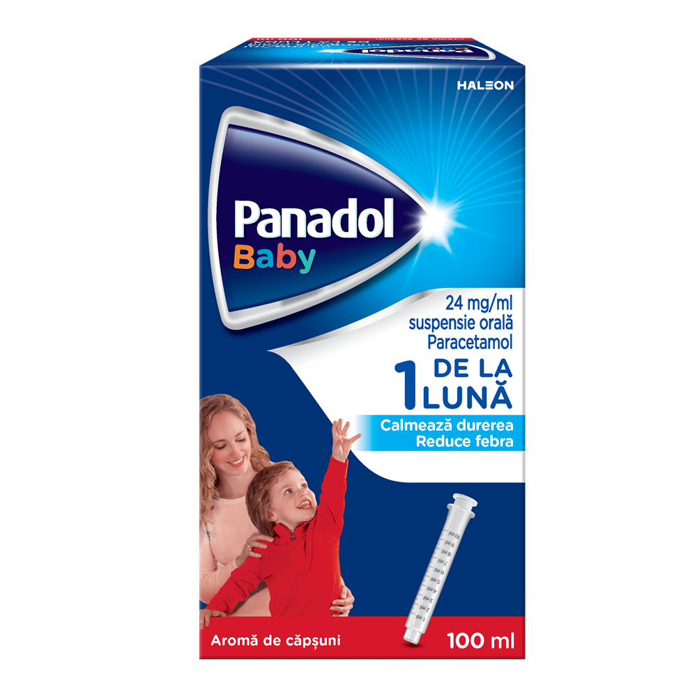 Panadol Baby suspensie orală, 24 mg/ml, 100 ml, Haleon