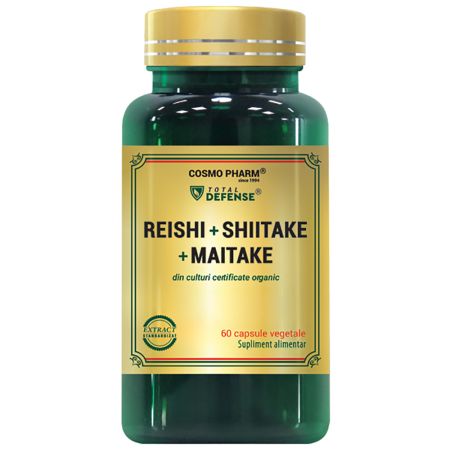 Reishi + Shiitake + Maitake, 60 capsule, Cosmopharm