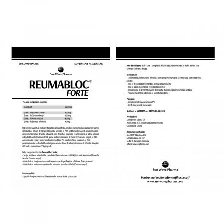 Reumabloc Forte, 60 capsule, Sun Wave Pharma 518503