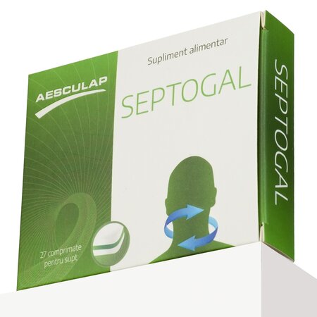 Septogal fara zahar, 27 comprimate pentru supt, Aesculap 704729