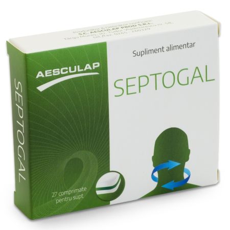 Septogal fara zahar, 27 comprimate, Aesculap