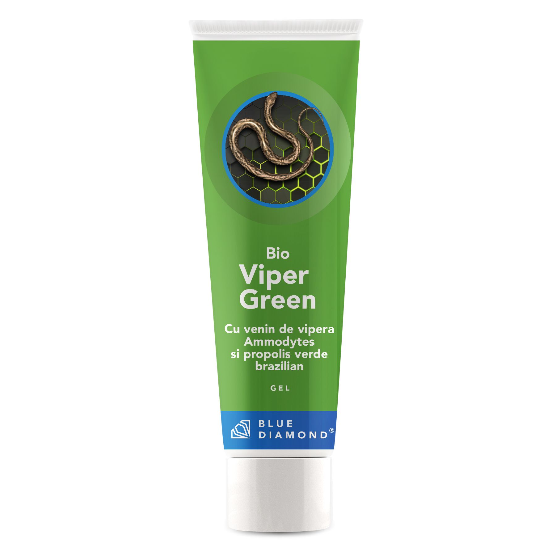 Gel cu venin de vipera Ammodytes si propolis verde Brazilian, 100 ml, Blue Diamond