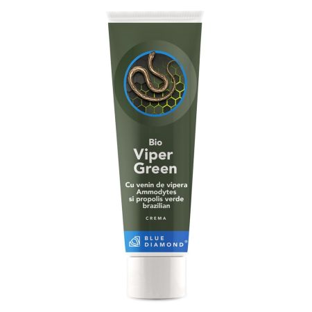 Crema cu venin de vipera Ammodytes si propolis verde Brazilian, 100 ml, Blue Diamond