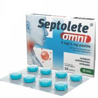 Septolete omni eucalipt, 3 mg/1 mg, 16 pastile, Krka