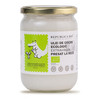 Ulei de cocos Bio extravirgin, presat la rece, 500 ml, Republica Bio