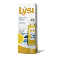 Ulei din ficat de cod cu aroma naturala de lamaie, 240 ml, Lysi