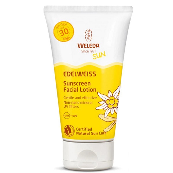 Crema de protectie solara cu floare de colt pentru fata SPF 30 Sun, 50 ml, Weleda