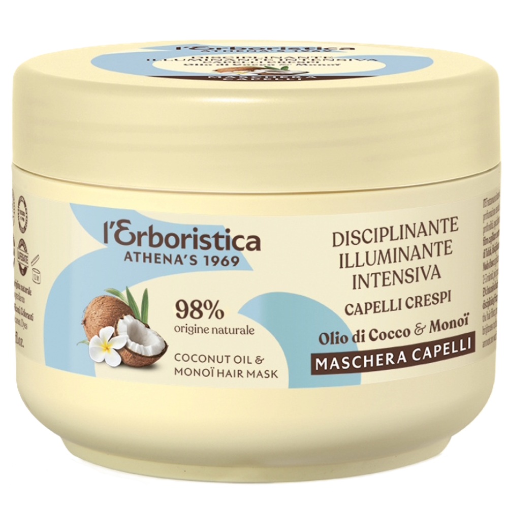 Masca de par cu ulei de cocos si monoi, 200 ml, L'Erboristica