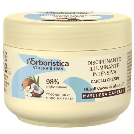 Masca par ulei cocos si monoi, 200 ml, L'Erboristica