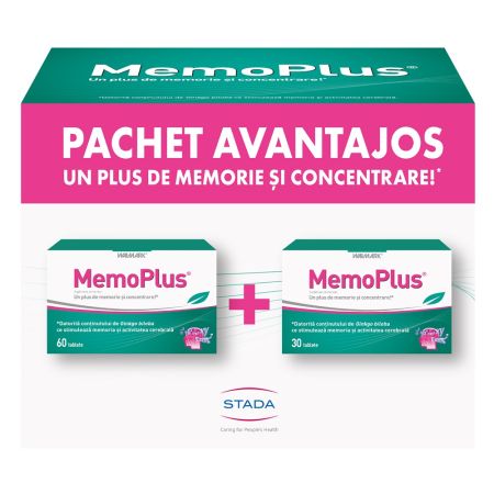 Pachet MemoPlus, 60 + 30 tablete, Walmark