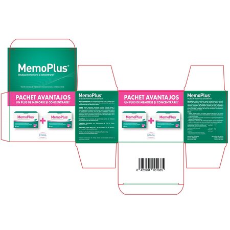 Pachet MemoPlus, 60 + 30 tablete, Walmark 701116