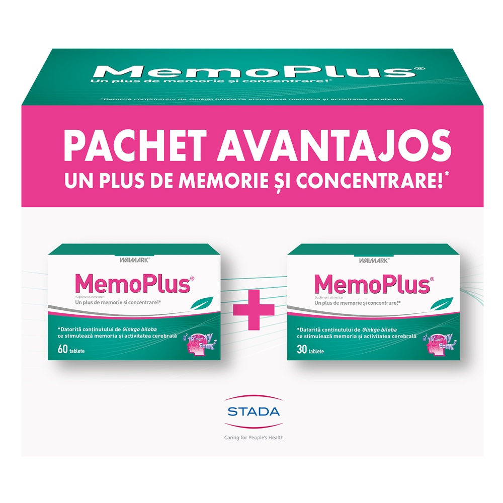 Pachet MemoPlus, 60 + 30 tablete, Walmark