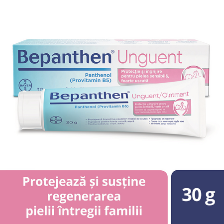 Unguent pentru iritatiile de scutec Bepanthen, 30 g, Bayer 613431