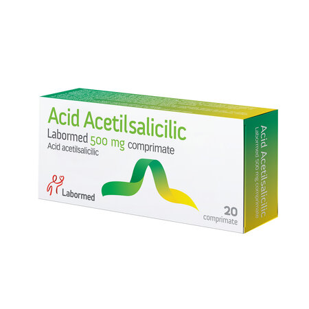 Acid Acetilsalicilic LPH, 500 mg, 20 comprimate, Labormed 617193