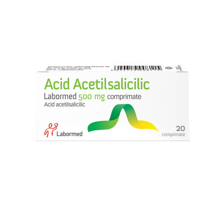 Acid Acetilsalicilic LPH, 500 mg, 20 comprimate, Labormed 617191
