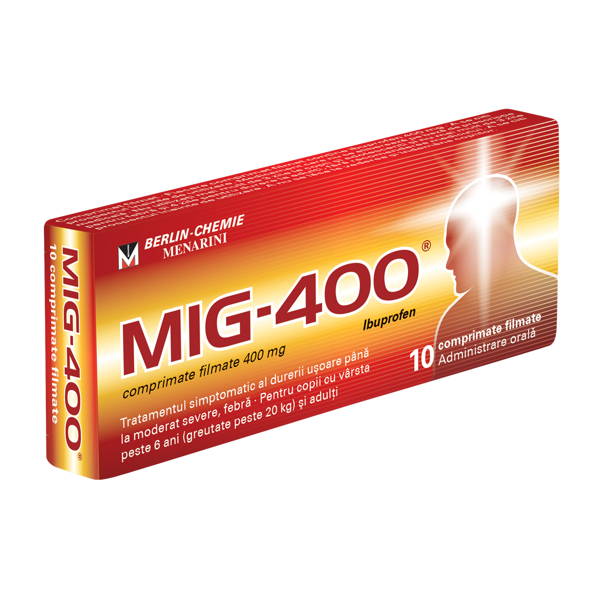Mig 400, 400 mg, 10 comprimate filmate, Berlin-Chemie Ag