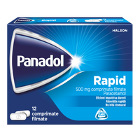 Panadol Rapid, 500 mg, 12 comprimate filmate, Haleon