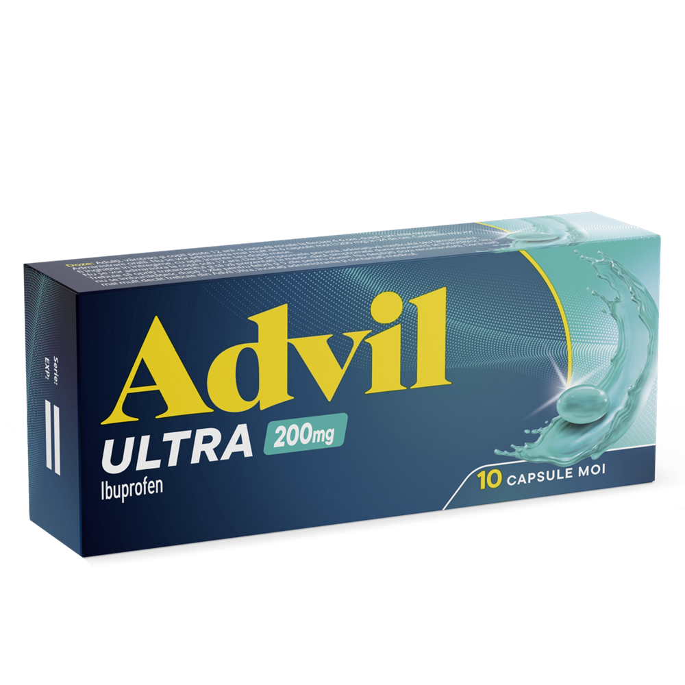Advil Ultra, 200 mg, 10 capsule moi, Gsk